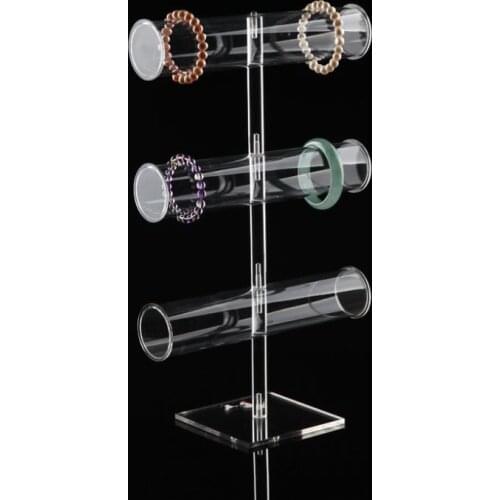 Clear Acrylic 3-Layer and 2-Layer Bracelet Display Stand Anklet Showing Watch Holder Jewelry Shelf 2-Layer and 3-Layer Available