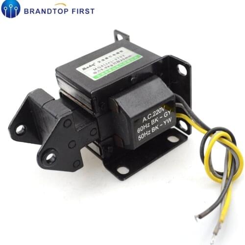 SA-3702 AC 220V 5kg Force 20mm Stroke Pull Type Solenoid Electromagnet,Power Accessories