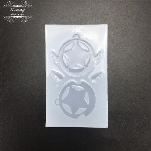 Star shaped silicone mold cake decoration tool DIY pendant resin mold crystal drop glue making tool