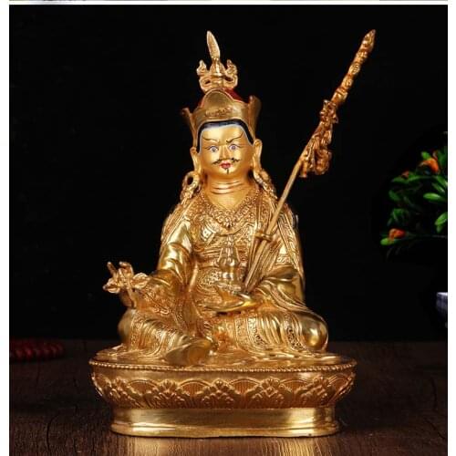 Special Offer GOOD Buddha Buddhist bless family home efficacious Protection gilding Guru Rinpoche Padmasambhava Buddha statue