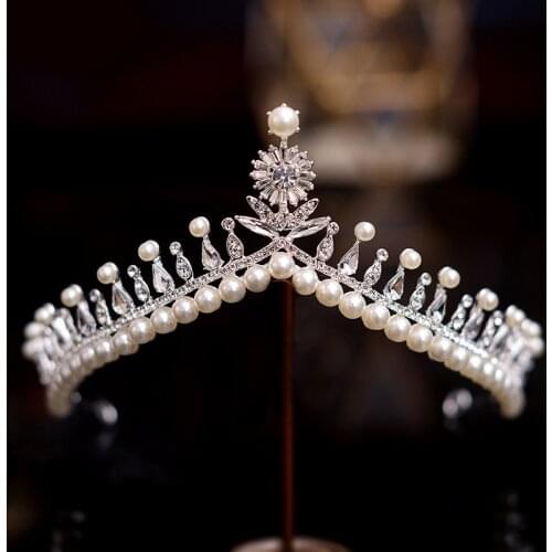 Bride Wedding Crown Simple and Elegant Hair Accessories Bridal Knot Wedding Dress Queen Crown Photo Studio Travel Racket Head BH