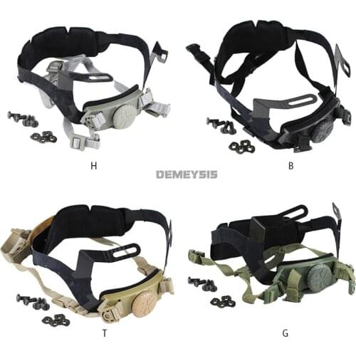 Tactical Fast Helmet Adjustable Strap Hunting Wargame Helmet Inner Locking Strap System Military Airsoft Helmet Accessories