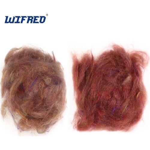 Wifreo 1 Bag 3g Rainbow Scud Dub Nymph Dubbing Fly Tying Material for Trout Flies Wet Fly Dubbin Fibers
