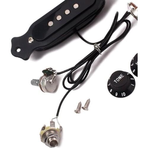 WXTF Soundhole Prewired Active Pickup 4 String For Cigar Box Guitar Parts Accessories
