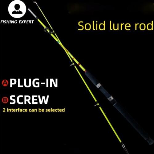 Fishing Tackle 2.1 2.4m 2.7m Boat Lure Fishing Rod Screw Plug Interface-single Pole Telescopic FRP Tough Fishing Rods Hand Pesca