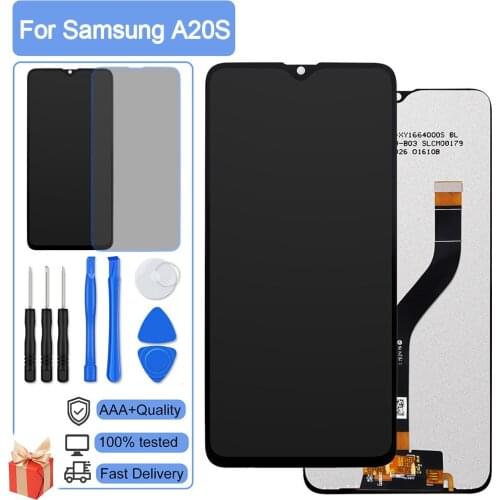 100% Test Original LCD For Samsung A20s LCD Display Touch Screen Digitizer For Samsung A207F A207M A2070 Display Replacement