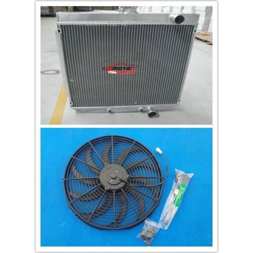 3 Row Full Aluminum Radiator + FAN For Ford Falcon XR XT XW XY Windsor Engine 289 302 351 AT / MT 52MM Automatic Manual