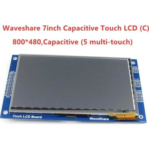 7inch Capacitive Touch LCD (C) 800*480 Pixel Multicolor Graphic LCD, TFT I2C Touch Screen Display Module Embedded 10KB ROM