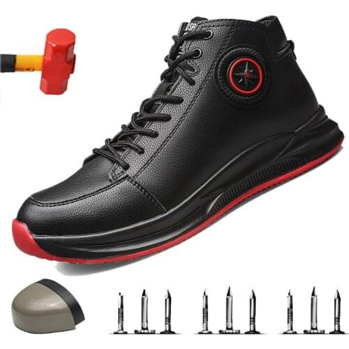 Martin Boots Steel Toe Work Women Work Boots For PU Men Lightweight Breathable Anti-smashing Non-slip Protective Safety Shoes