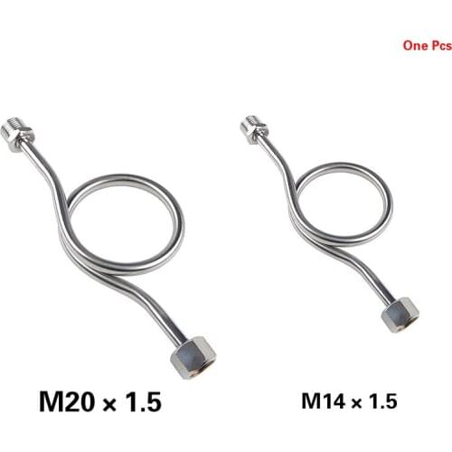 1/2 inch Pressure Gauge Buffer Tube SUS316 elbow pipe fitting cooling coil M20*1.5 M14*1.5 Female Thread connection no leakage