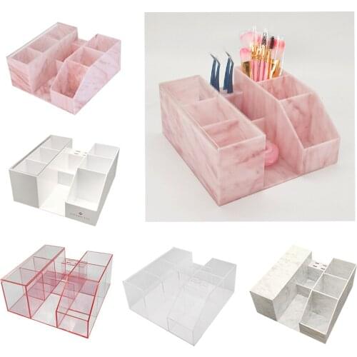 Makeup Case Brush Cosmetic Organizer Eyelash Extension Tools Storage Box Holder Nail Tattoo Shelf Beauty Tools