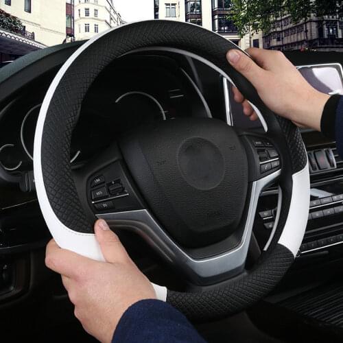 Imitation Leather Car All Seasons Steering Wheel Cover Four Seasons Handle Cover