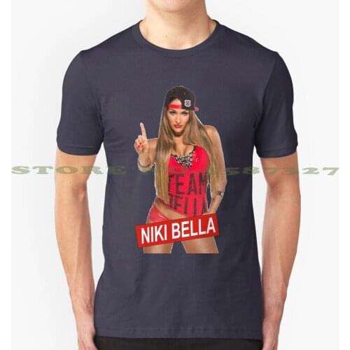 Niki Black White Tshirt For Men Women Niki Bella Twins Wrestle Cena Famous Sexy Hot Wrestler Booty Team Bella