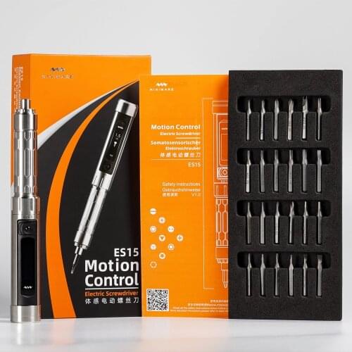 ES121 ES120 Plus Precision Electric Screwdriver Smart Motion Control 3 Axis Gyro OLED Screen With Scewdriver Bits