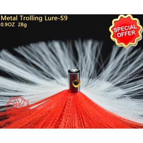 SXY fishing S9 Deep-sea fishing Fake lure Stainless steel Drag the bait All Metal Octopus Lure Tuna Lure Metal Trolling Lure