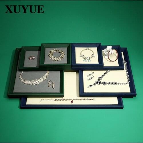 New style jewelry tray sheep skin display jewelry tray props empty tray to receive jewelry look at the stock tray