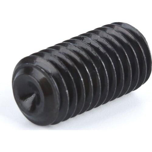 M5x4-35mm Black Oxidized 12.9 Grade Alloy Steel Allen Socket Cup Point Grub Scerw DIN916 For Car Model DIY