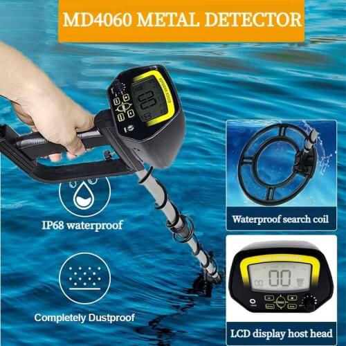 MD4060 Handheld Underground Metal Detector hunter yellow Gold Detector Adjustable Detector accurate Positioning Jewelry Detector