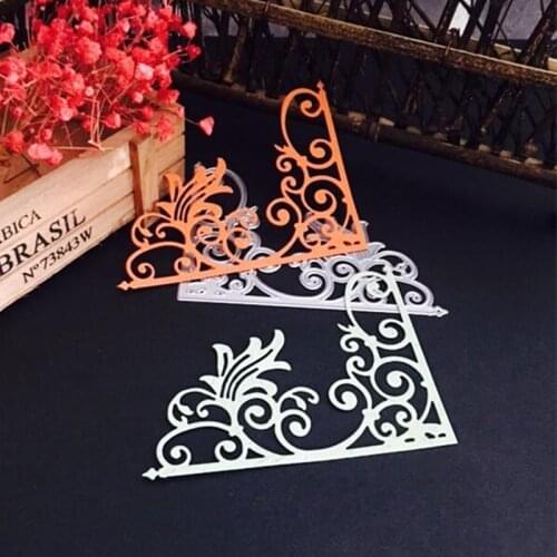 YINISE Metal Cutting Dies For Scrapbooking Stencils Corner Lace DIY PAPER Album Cards Decoration Embossing Folder CUTTER MOLD