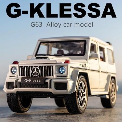 1/24 Benzs G63 SUV Alloy Car Model Diecast & Toy Metal Off-road Vehicles Car Model High Simulation Collection Childrens Toy Gift