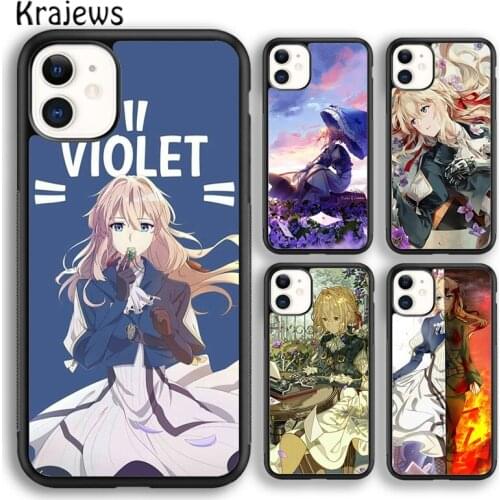 Krajews Anime Violet Evergarden Soft Phone Case Cover For iPhone 5 SE 6s 7 8 plus X XR XS 11 12 pro max Samsung Galaxy S8 S9 S10