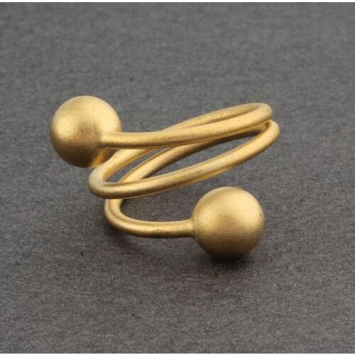 New Trendy Rings Womens Rings Gold Fashion Jewelry Simple Ball Shape Design Open Rings Free shipping Jewelry 2021 Jewelry