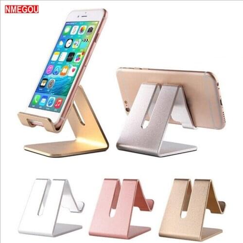 Aluminum Alloy Mobile Phone Holders for Desk Charger Dock Station for IPhone X Samsung Huawei Smartphone Support Stand Bracket