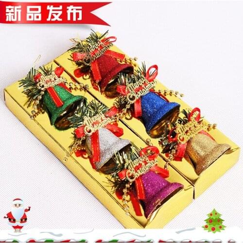 Christmas Decorations, Colorful Plastic Bells, Christmas Tree Accessories 5cm Jingling Bell
