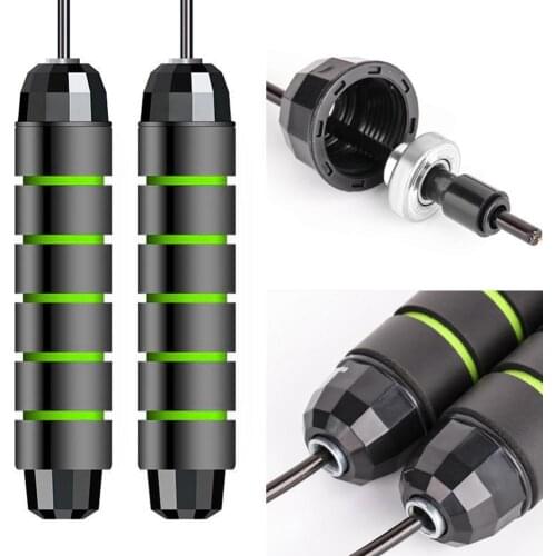 Jump Rope Tangle-Free Rapid Speed Jumping Rope Cable with Wire Aerobic Steel Skipping Rope Gym Fitness Home Exercise Slim Body