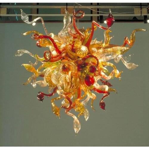 Contemporary E14 lights Murano Glass Hotel Lobby Decor Fancy Chandelier