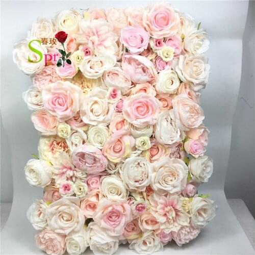 SPR 2021 New Design Flower Wall Backdrop Wedding Wholesale Artificial Flower Mat For Customized Flower wall
