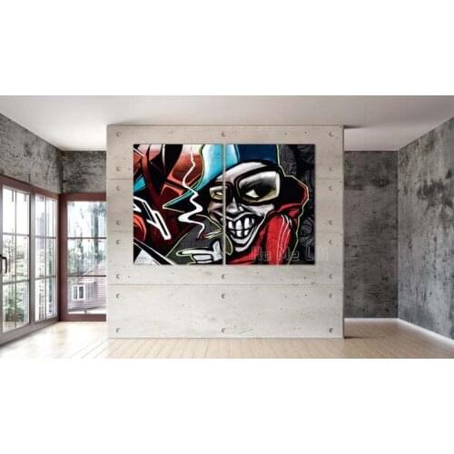 Street Banksy Wall Art Thrower Canvas Print Brainwahsh Style