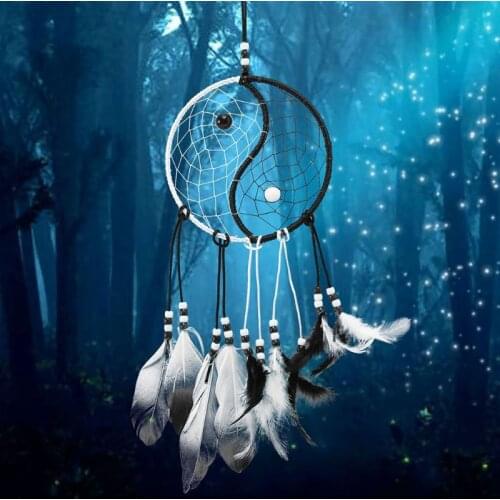Iron Ring Cute Dreamcatcher Hoop Cat Moon Special Shaped Rings DIY Handmande M68E