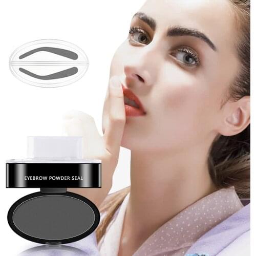 3 Seconds Quick Makeup Brow Eyebrow Powder Stamp Waterproof Powder Palette for Perfect Eyebrows Eye Brow Tint Cosmetics cejas
