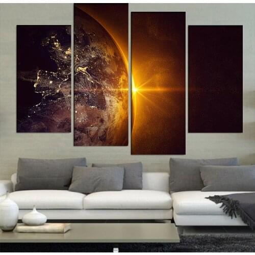 4 pcs/set,3d diy Full Diamond Painting Sun And Planet Cross Stitch,5D Diamond Embroidery Mosaic stickers home decoration art