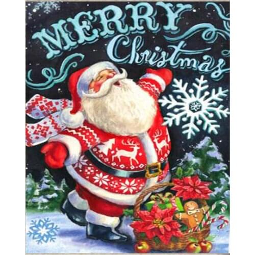 5D DIY Diamond Painting Full Square/Round Diamond Santa Claus Diamond Painting Embroidery Crystal Mosaic Cross Stitch Home Decor