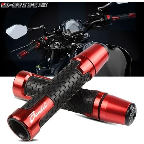 Motorcycle Accessories For SUZUKI CNC handlebar grips 7/8" 22mm For SUZUKI Bandit 1250 250 400 650 GSF650 bandit 1200 BANDIT250