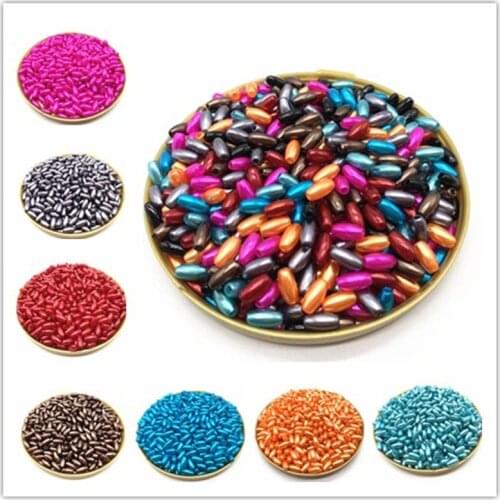 4x8mm/6x12mm AB Oval Shape Imitation Pearls Beads DIY Jewelry Accessories for Women Making Bracelet Necklace