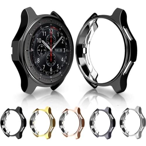Suitable for Samsung Galaxy Watch Plating TPU Cover 46mm 42mm Protector Frame Cover Samsung GearS3 Smart Watch Soft TPU Case