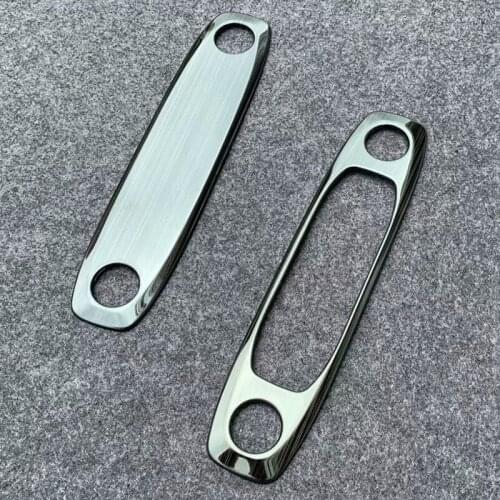 For Tesla Model 3 2017 -2019 Stainless Steel Black Titanium /Chrome Console Molding Interior Front Rear Reading Light Cover Trim