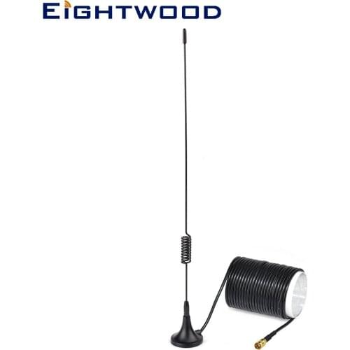 Eightwood DAB/DAB+ Car Radio Aerial Magnetic Mount DAB Antenna with SMB Connector for Blaupunkt Alpine JVC Kenwood Sony pioneer