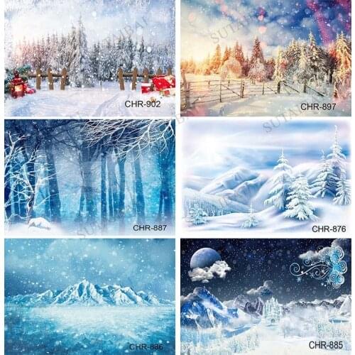 Photographic Background Frozen Castle Palace Waterfall Winter Snow Fairy Christmas New Year Backdrop Photo Studio Photocall