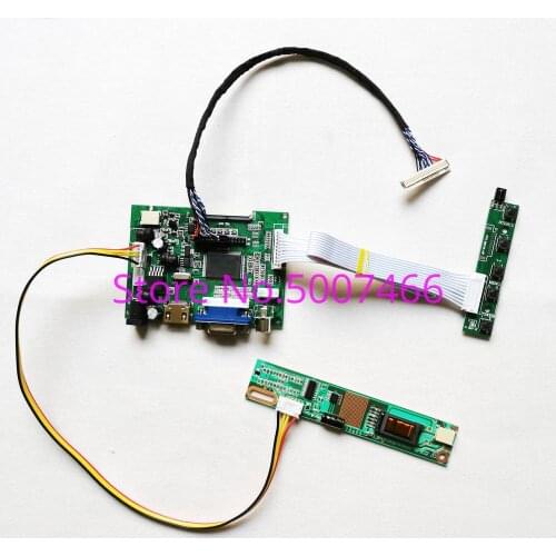 Fit CLAA150XH01 HSD150PX14-A00 Keyboard VGA AV 15" LCD screen 1024*768 30-Pin LVDS 1CCFL monitor controller board DIY kit