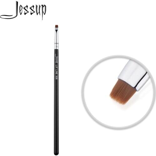 Jessup brush Black/Silver Professional Makeup brushes Cosmetic beauty tool Makup up brush LIP LINE 306