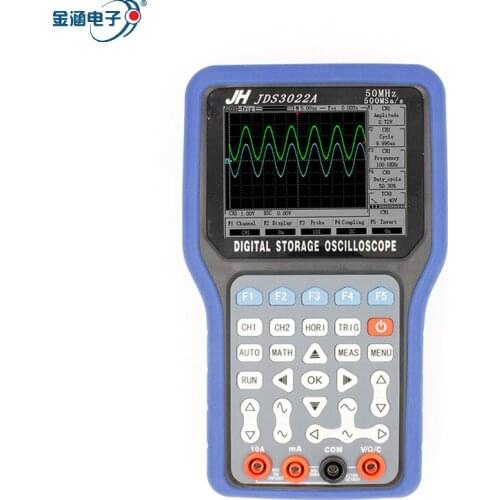 Jinhan JDS3022A Digital MultimeteSeries Handheld Digital Storage Oscilloscope 2 channel 50MHz 500MSa/s