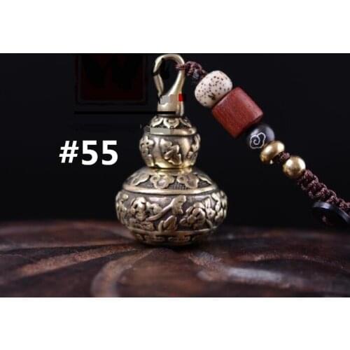 Chinese Pure brass gourd small pendant