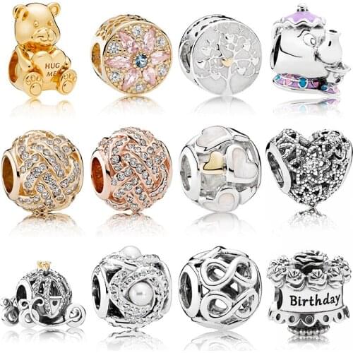 S925 Sterling Silver MOTHERS DAY COLLECTION Gift Original DIY Fashion Jewelry Suitable For Original Style Charm Bracelets