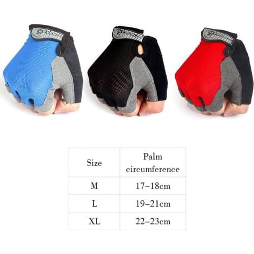 Summer Style High Elastic Breathable Mesh Half-fingered Anti-UV Outdoor Sports Cycling Gloves Riding Gloves Fitness Gloves