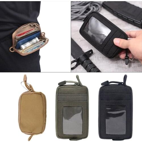 Men Women Mini Running Bag Travel Wallet Card Case Holder Bag Casual Tactical EDC Pouch Camping Hiking Waterproof Waist Bag