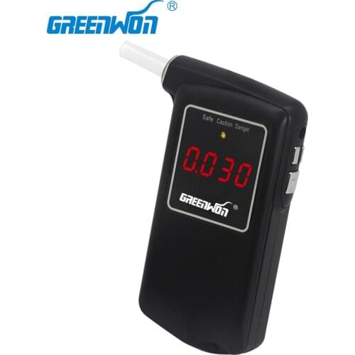 2019 new Free shipping high accuracy Prefessional Digital Breath Alcohol Tester Breathalyzer AT858